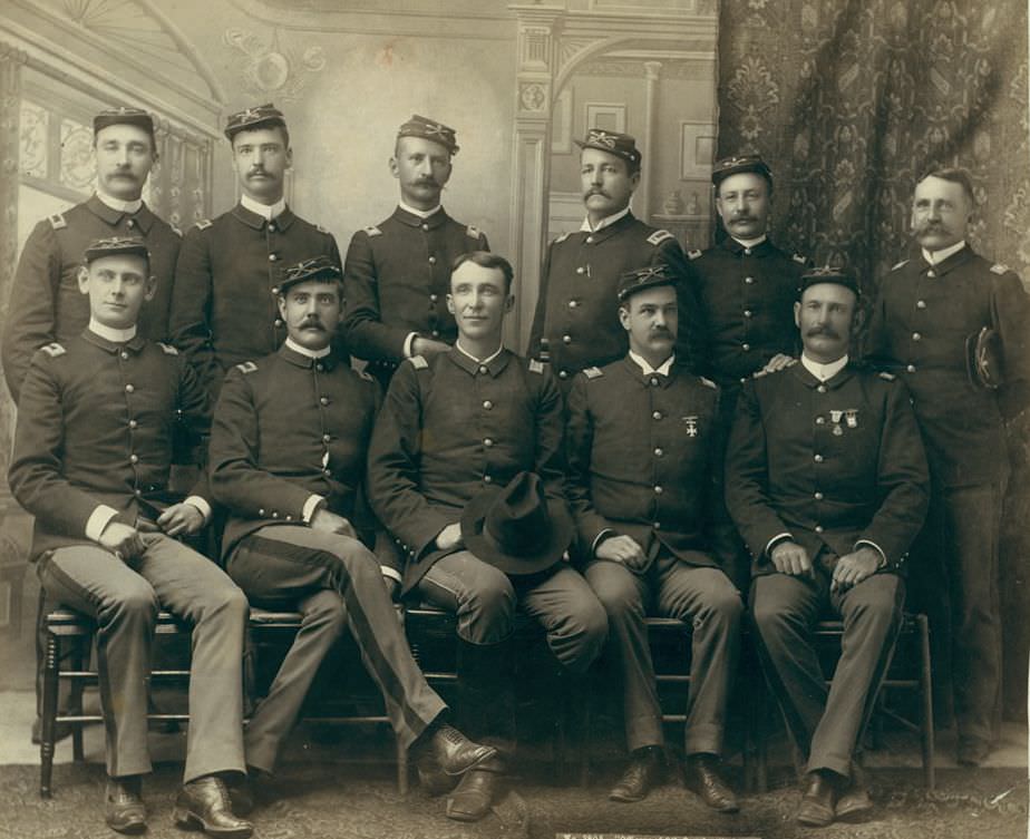Officers of the 9th Cavalry, 1891.