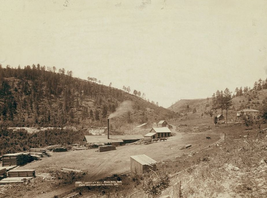 Dobbin's Mills, Black Hills, Dakota, 1890.
