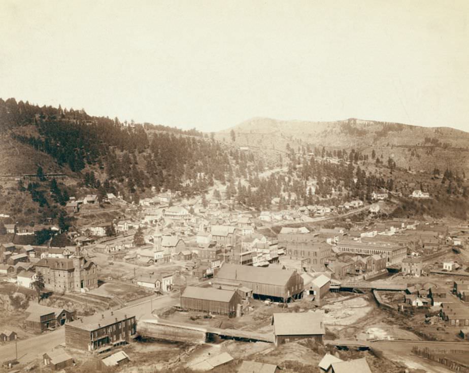 Deadwood, South Dakota from McGovern Hill, 1888.