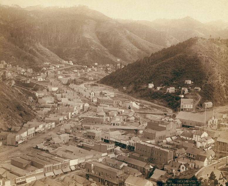 Deadwood from Mt. Moriah, 1888.