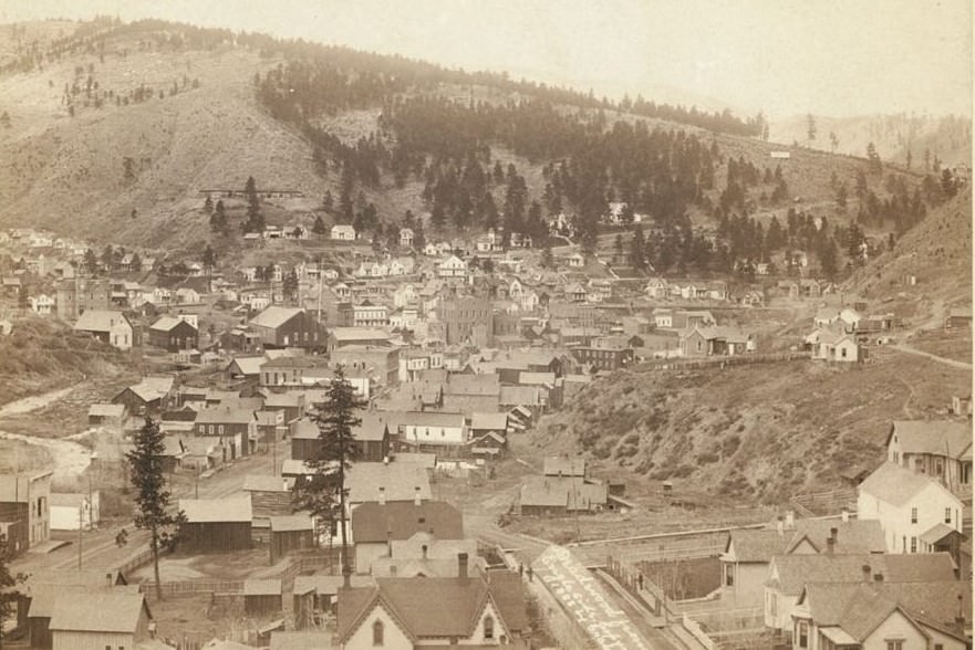 Deadwood, South Dakota from Engleside, 1888.