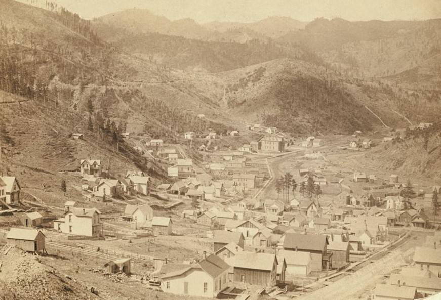 Engleside and Cleveland from east of Deadwood, 1888.