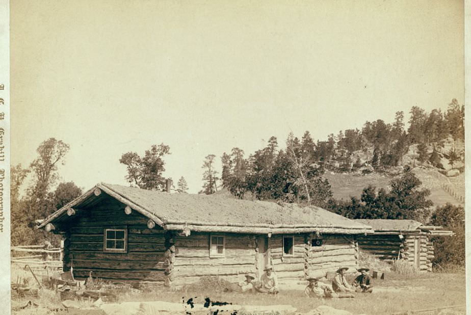 The old cabin home, 1890s.