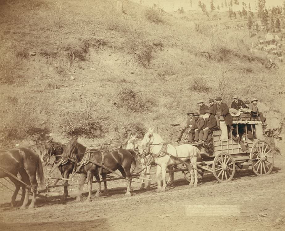 The last Deadwood Coach, 1890.