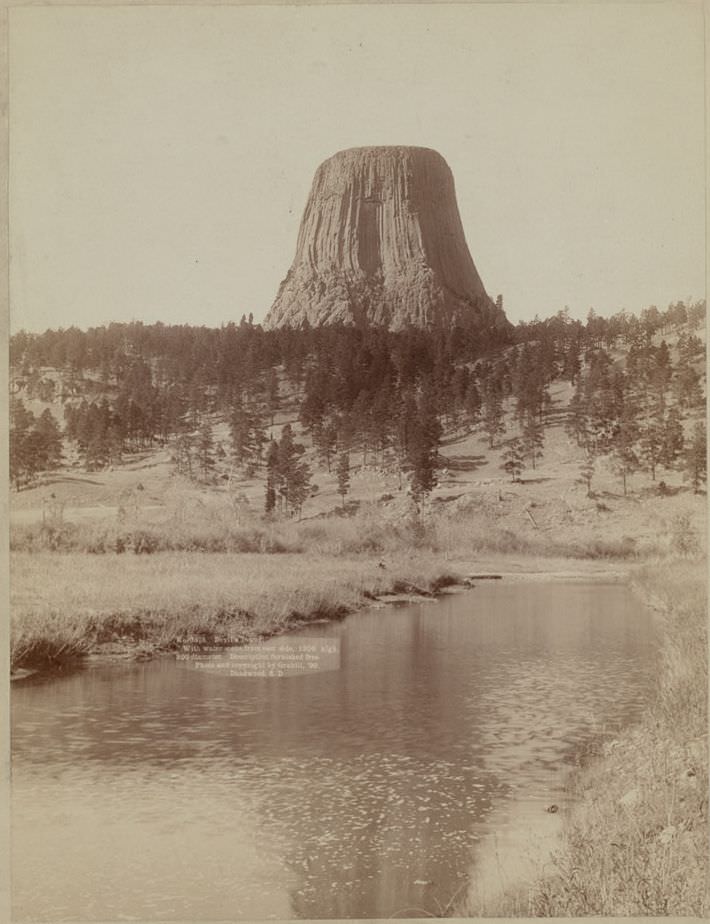 Devil's Tower from the east side, 1890.