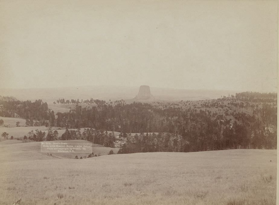 Devil's Tower from Little Missouri Buttes, 1890.