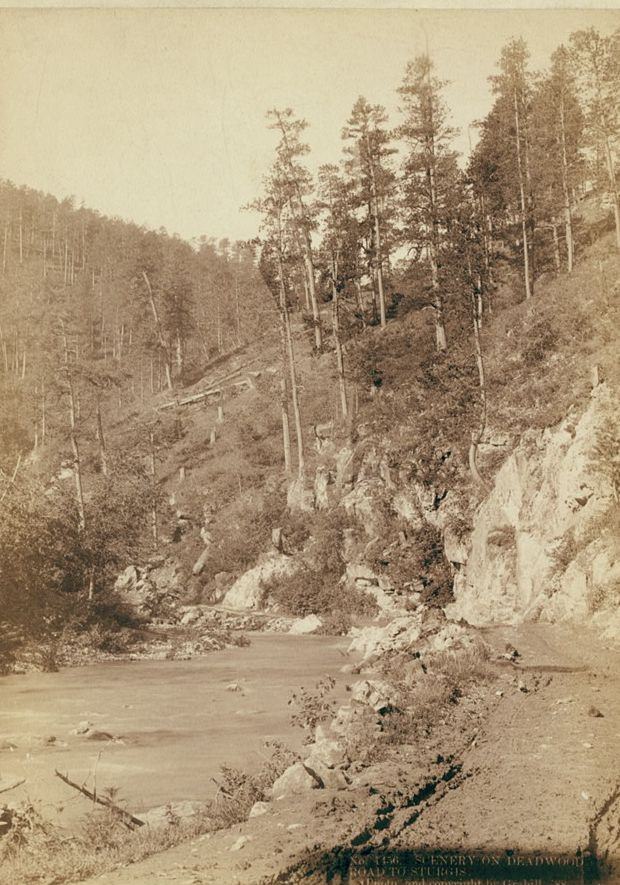 Scenery on Deadwood Road to Sturgis, 1888.