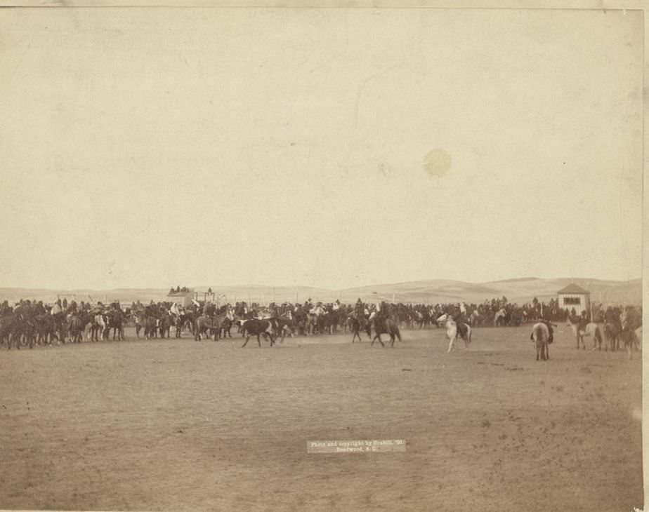 Beef issue to Indians, 1891.