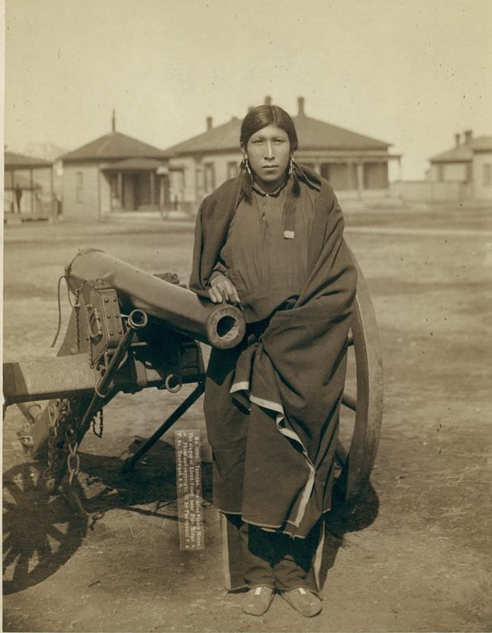 Tasunka, Ota (alias Plenty Horses), the slayer of Lieut. Casey, near Pine Ridge, South Dakota, 1891.