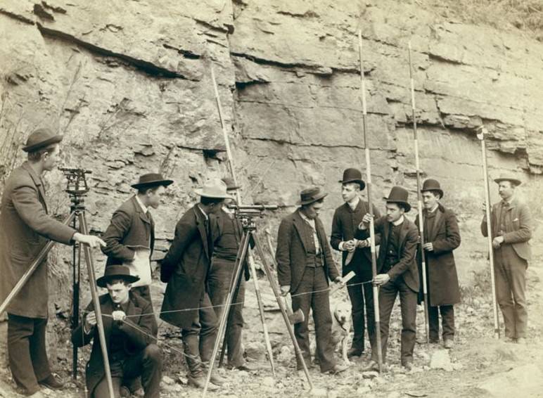Deadwood Central R.R. Engineer Corps, 1888.