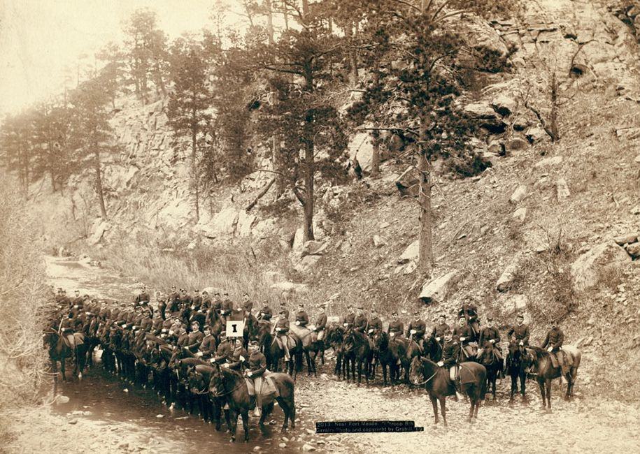Near Fort Meade: "I" troop, 8th Cavalry, 1889.