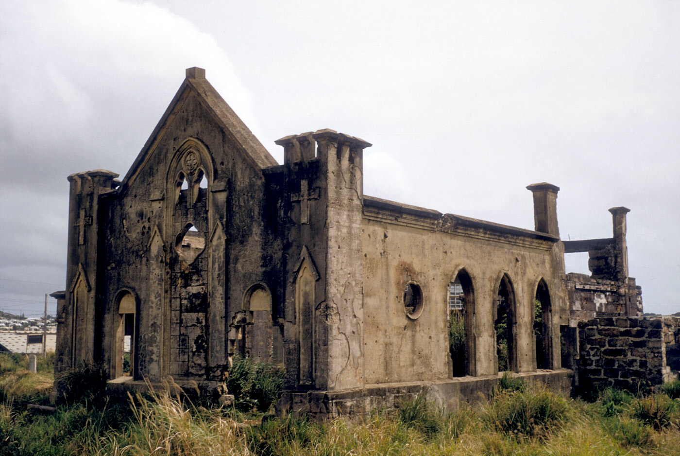 Church destroyed during the war, 1954
