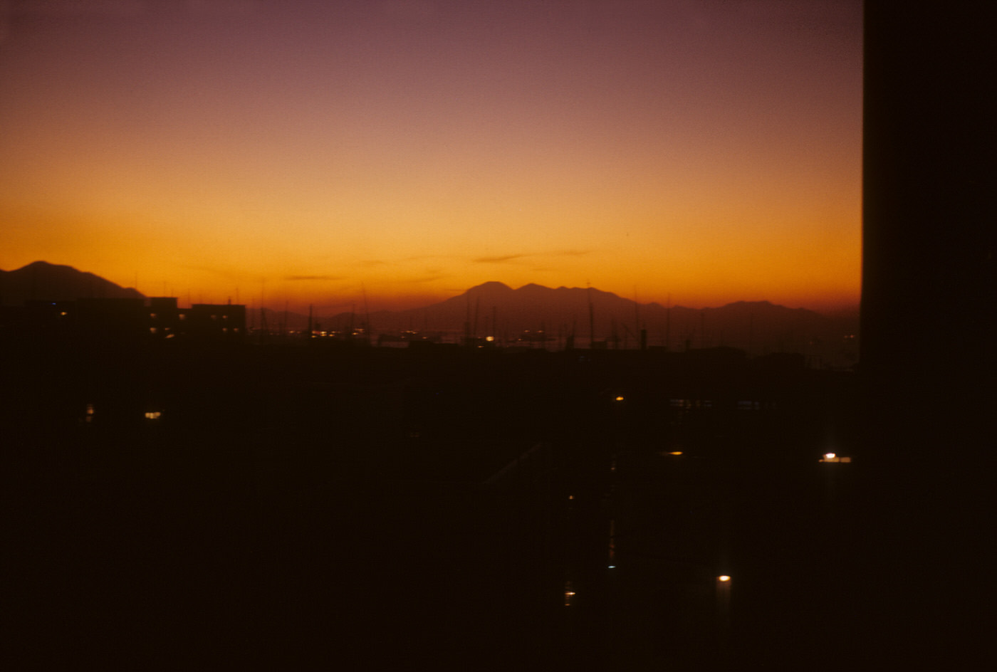 Hong Kong, plane ride to Okinawa, 1954