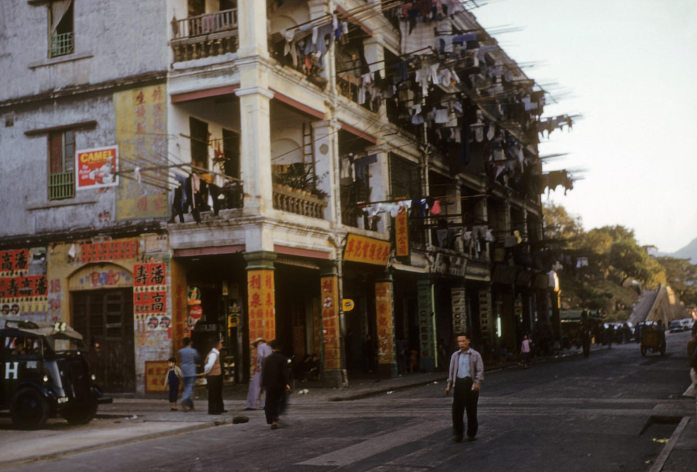 Kowloon, Hong Kong street scene, 1953