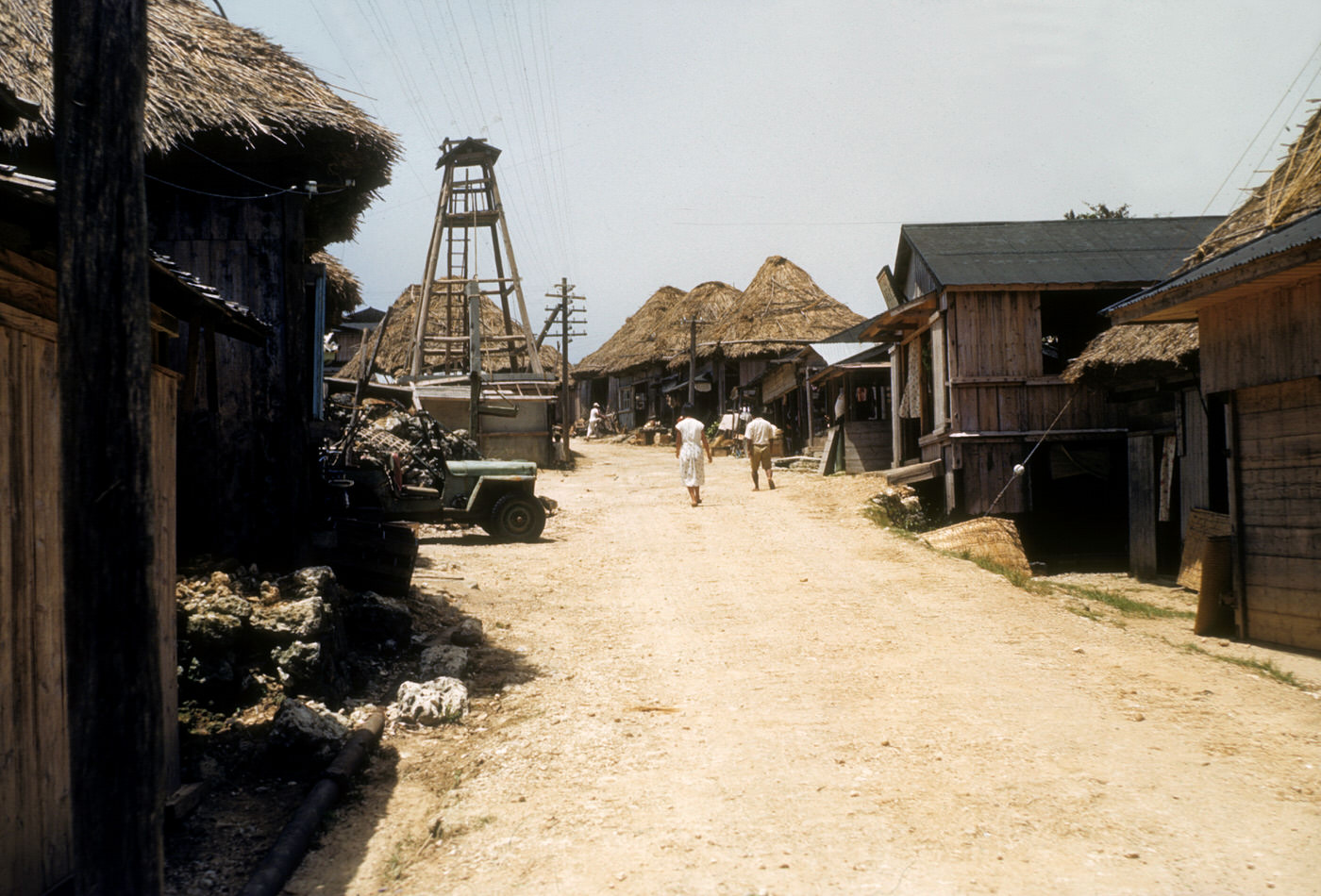 Okinawa village, 1954