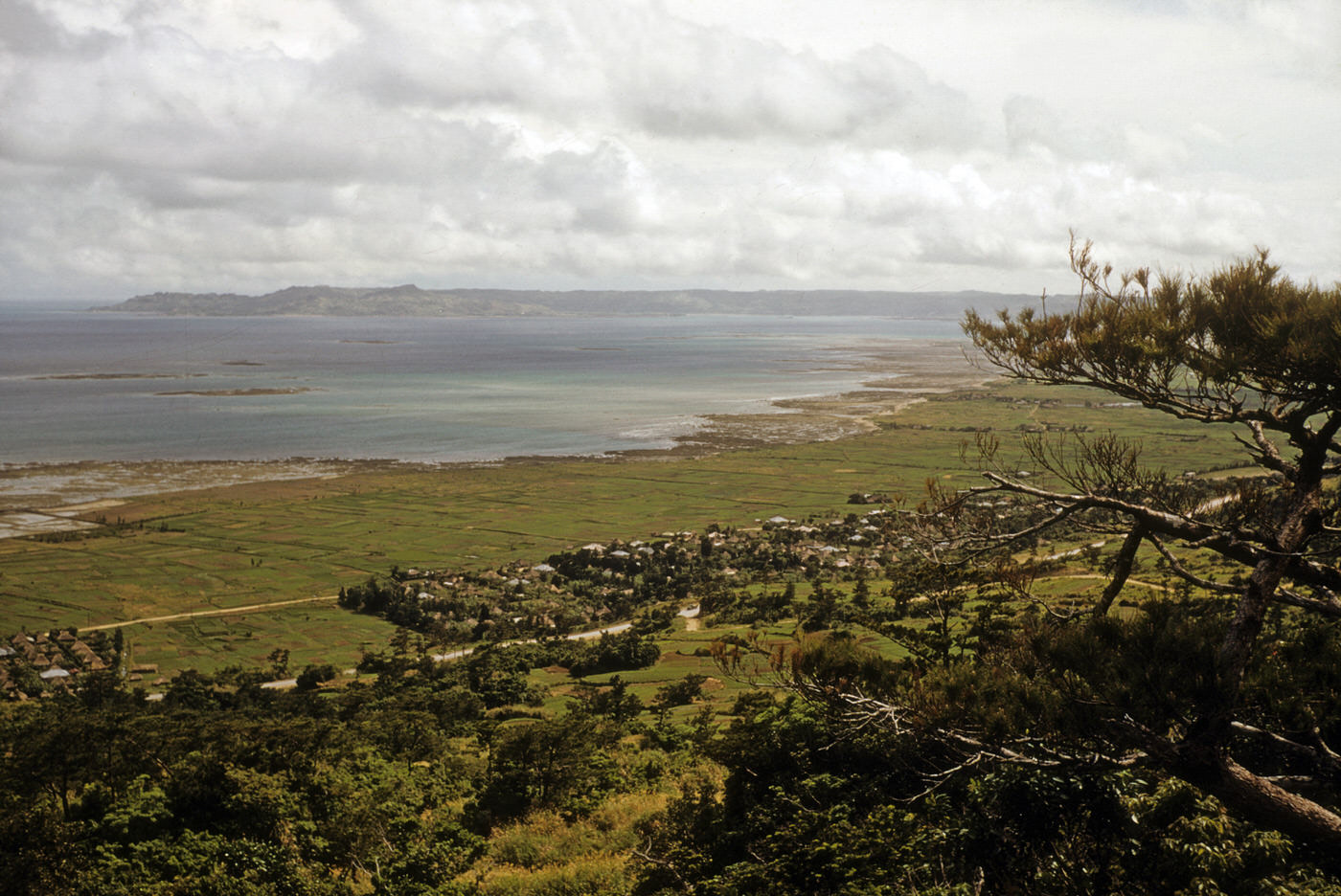 View from Nakagusuku toward Bucknerville, 1954
