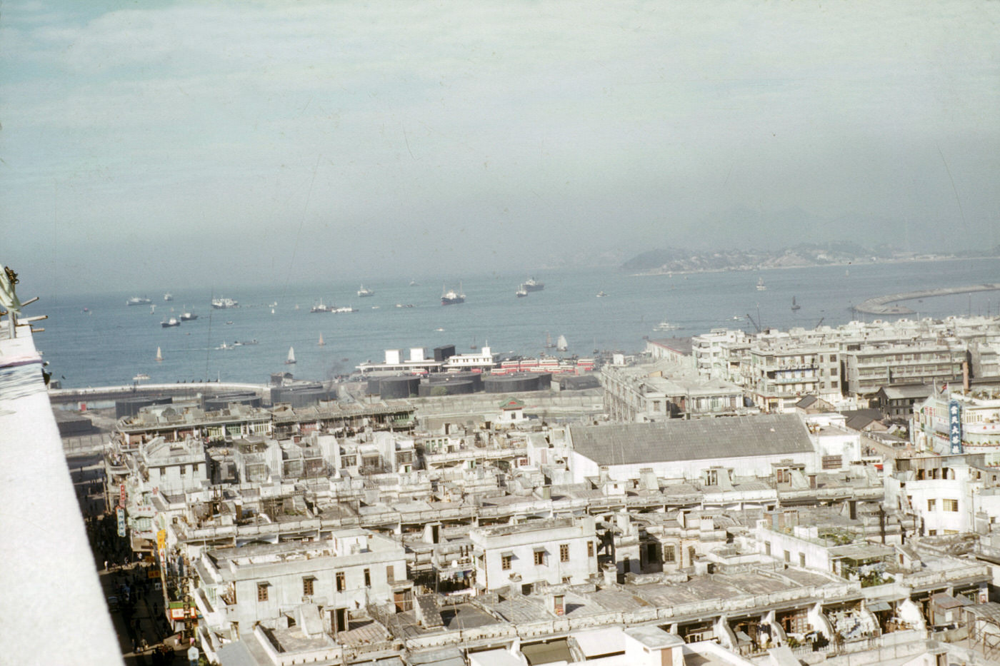View from Shamrock, Kowloon, Hong Kong, 1953