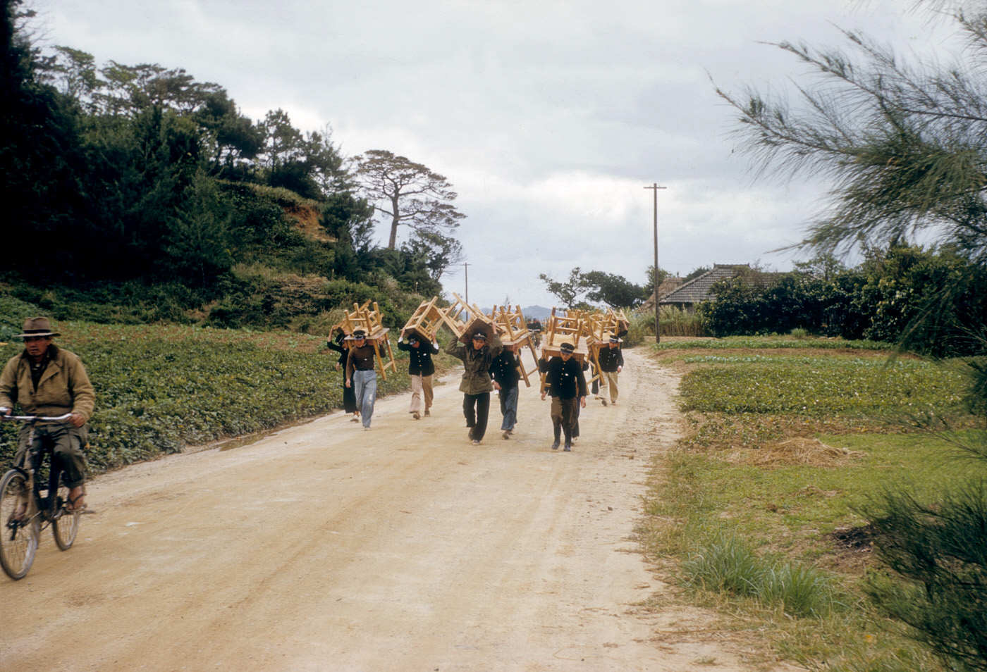 Changes in schools in Nago, 1954