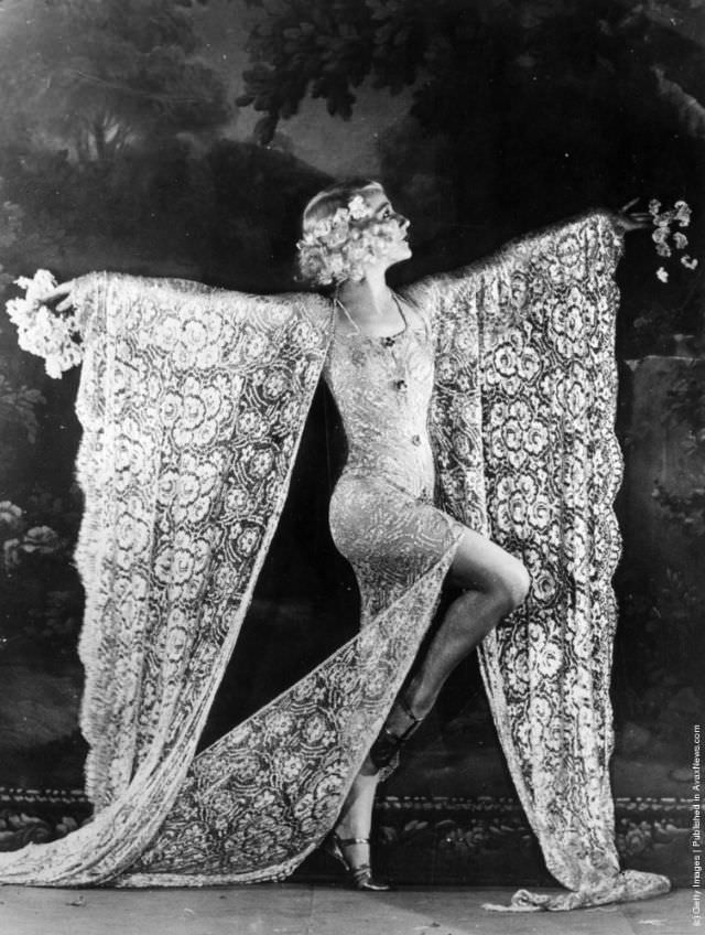 Edmonde Guydens dancing at the Moulin Rouge, Paris, 1926.