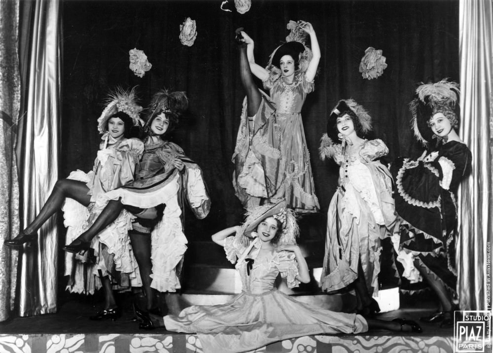 Cancan cabaret at the Piccadilly Hotel, London, 1930.