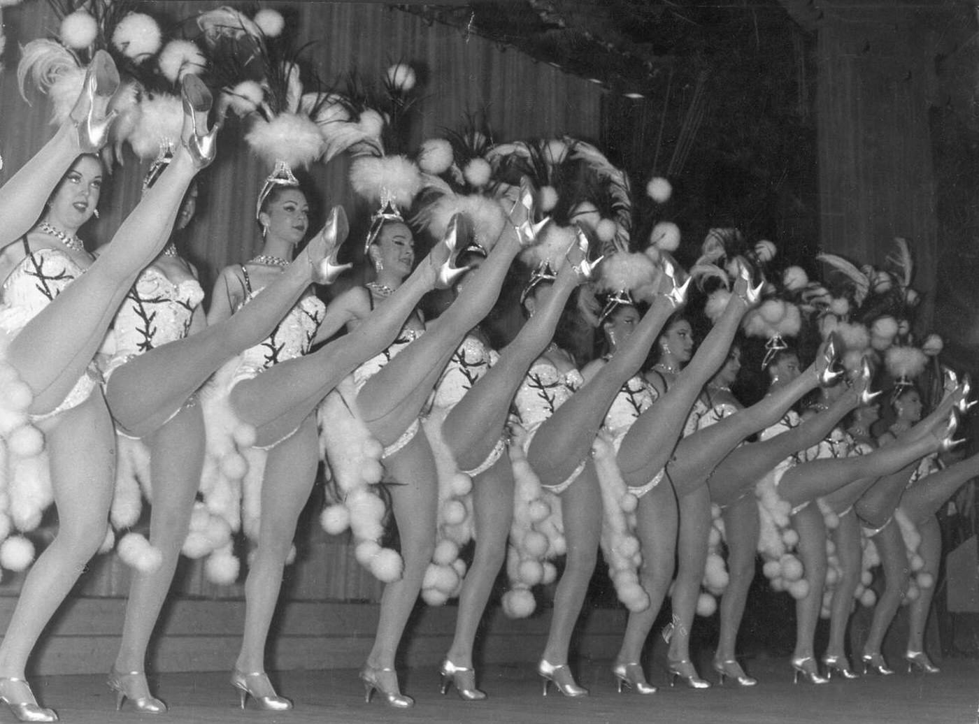 Moulin Rouge 'Doris Girls', Paris, 1963.