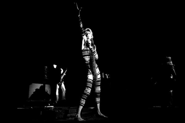 David Bowie (Ziggy Stardust) at Radio City Music Hall, New York, 1973.
