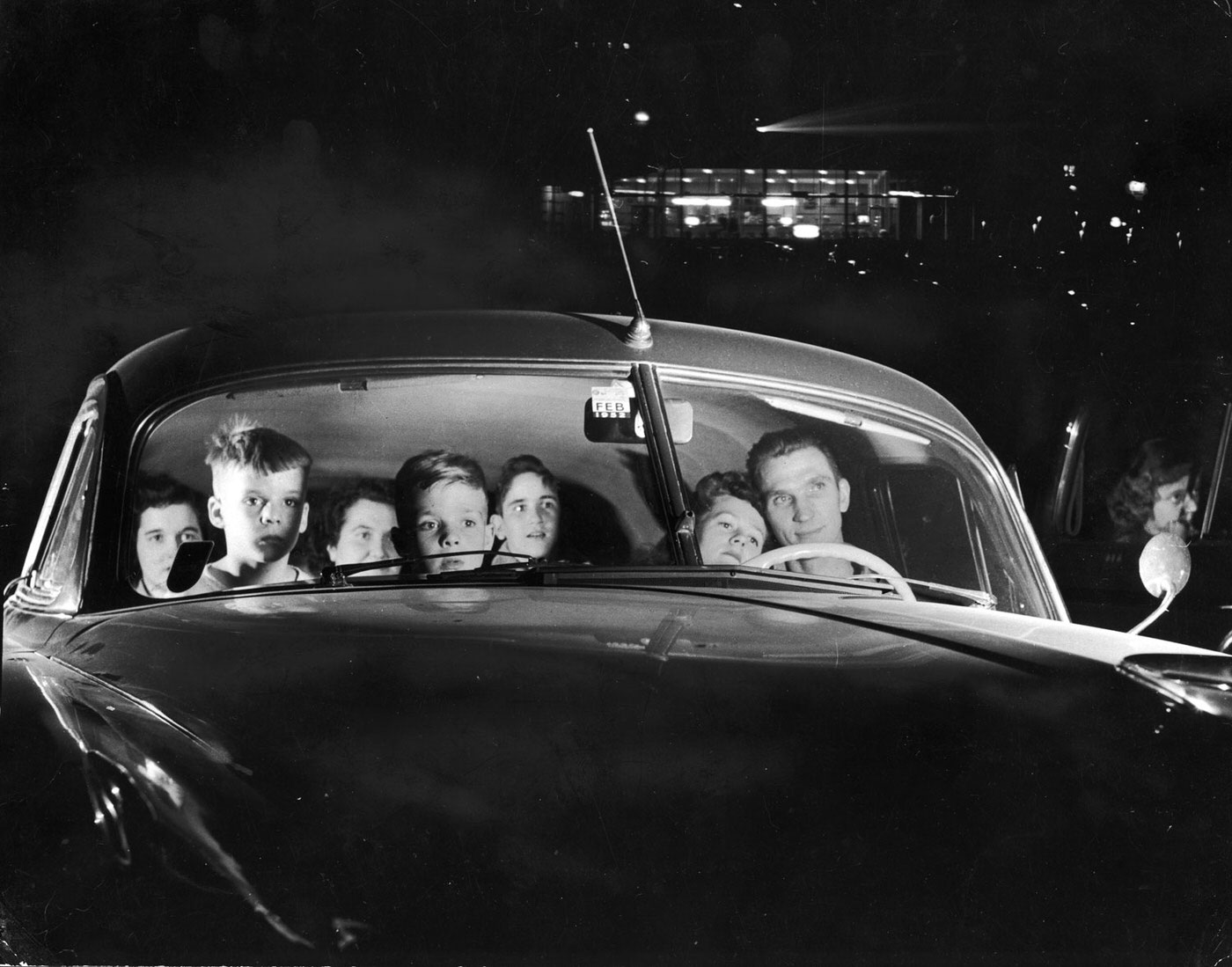 Drive-in theater, Chicago, 1951