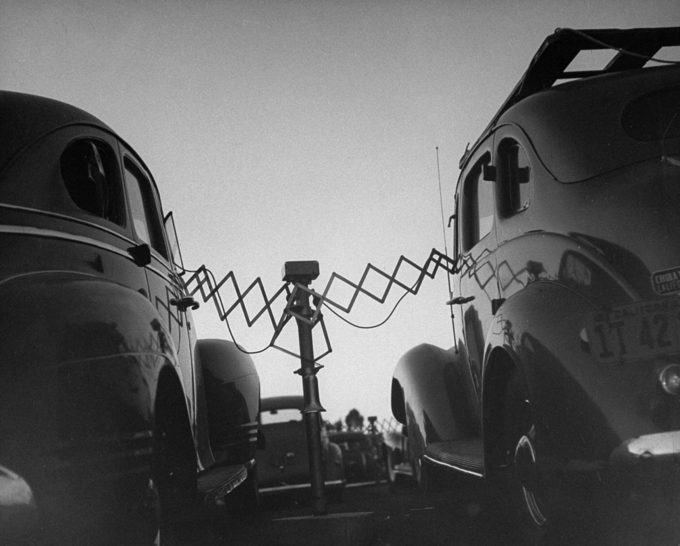 Drive-in theater, San Francisco, 1948