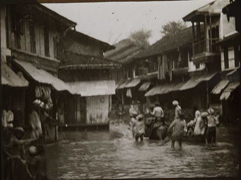 Flooding, India, 1890s.