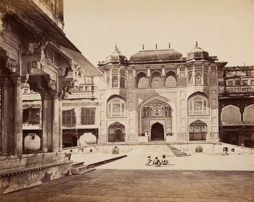 Courtyard and Entrance to Fort Amber, 1870s.