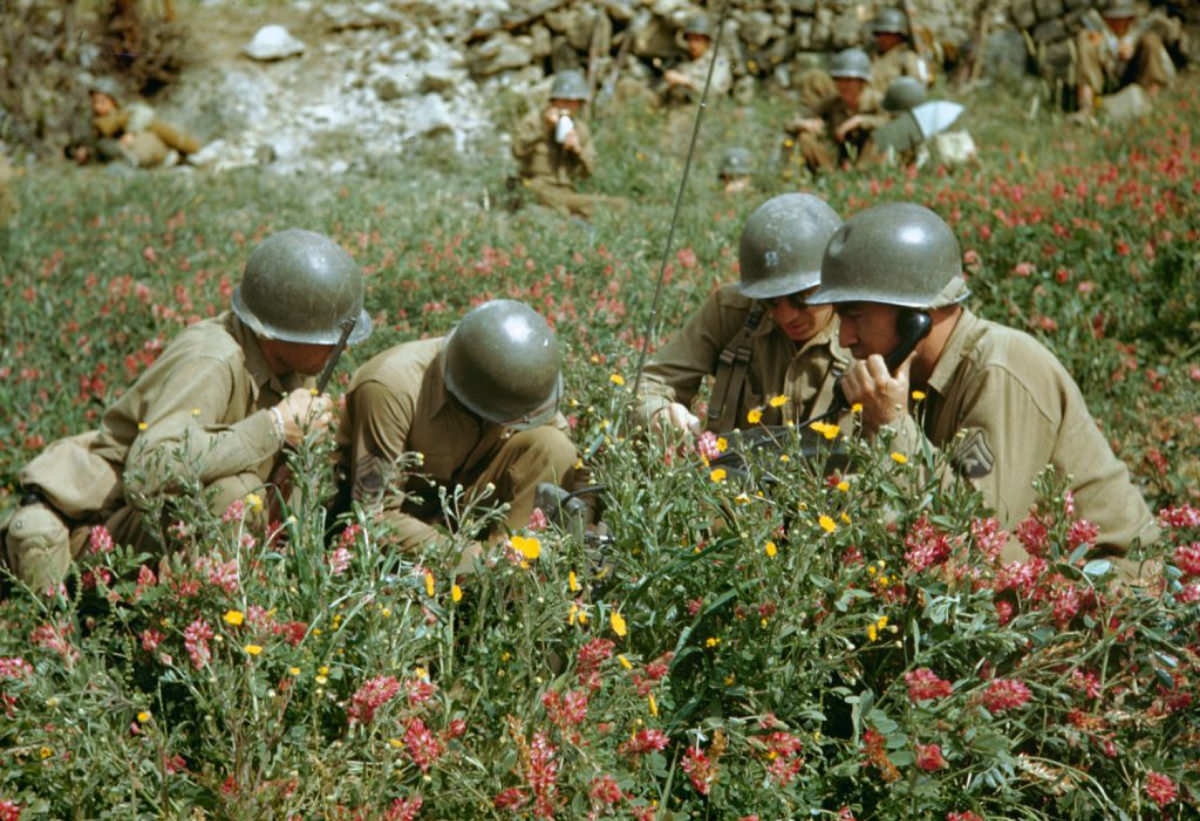 Liri Valley, on the road to Rome, 1944.