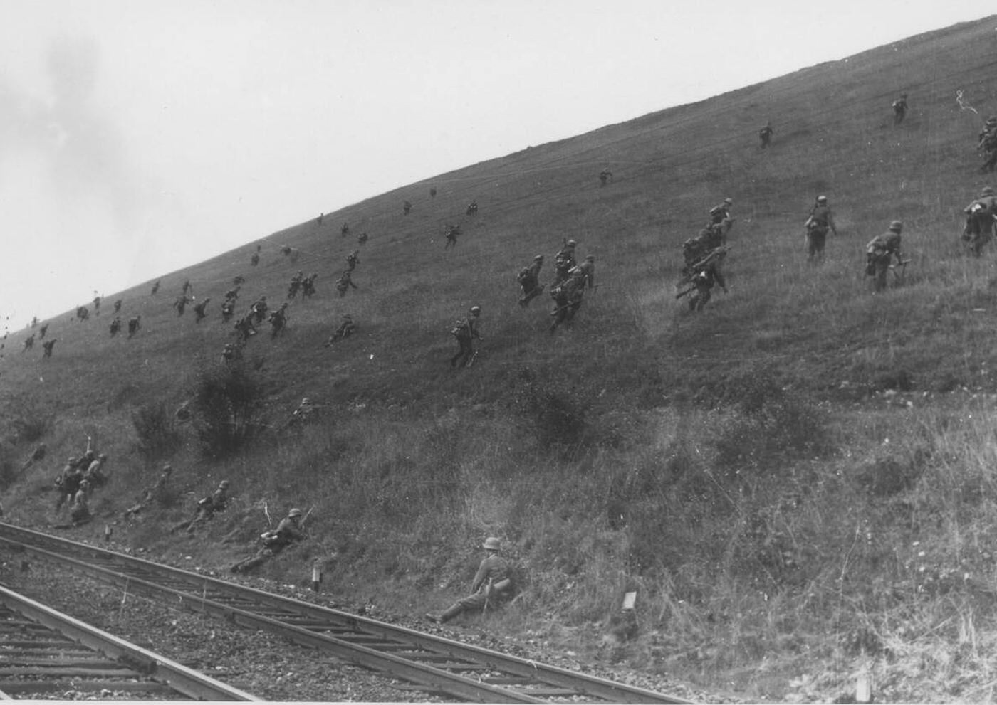 Photographs from Rommel's personal collection depicting military activities in France, 1940.