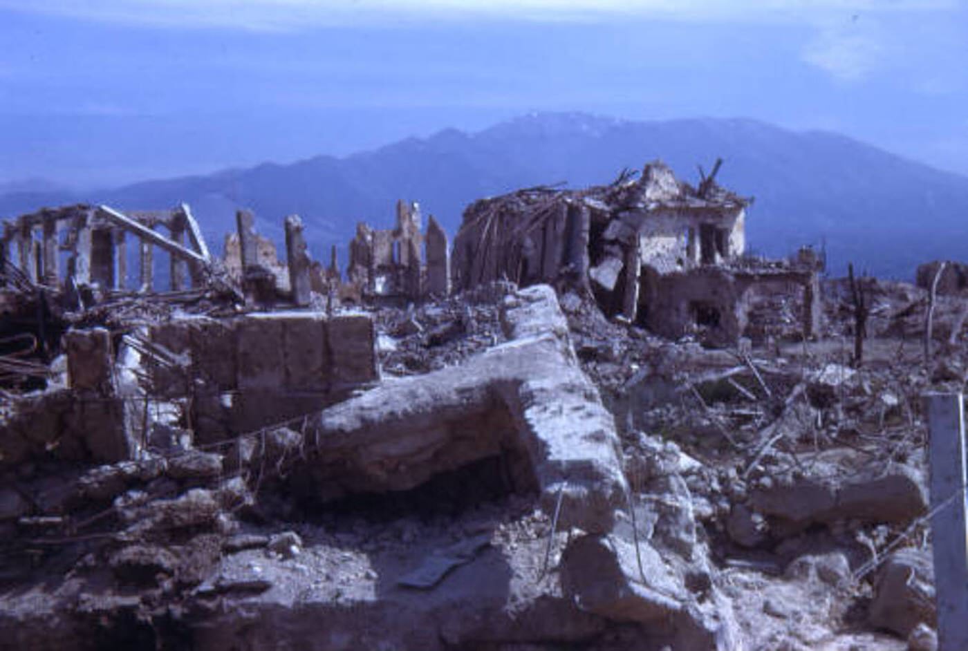 The Battle of Monte Cassino, 1944.