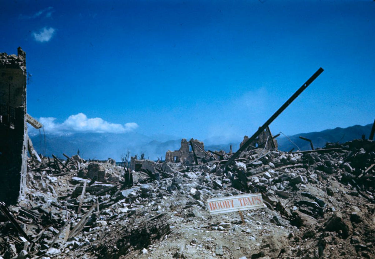 Ruins in the Rapido Valley, 1944.