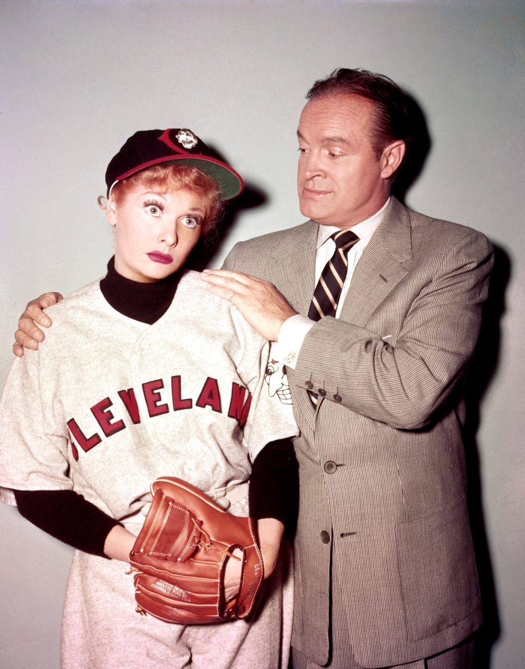 Lucille Ball and Bob Hope in "Lucy Meets Bob Hope," ' I Love Lucy' , 1956.