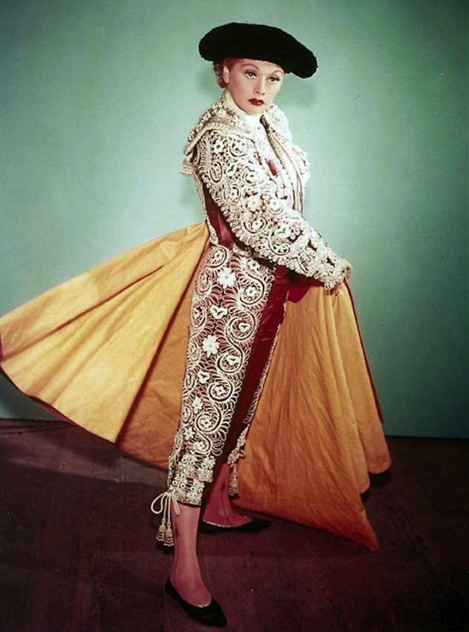 Matador wardrobe shot from "Lucy Goes To Mexico," ' I Love Lucy' , 1958.