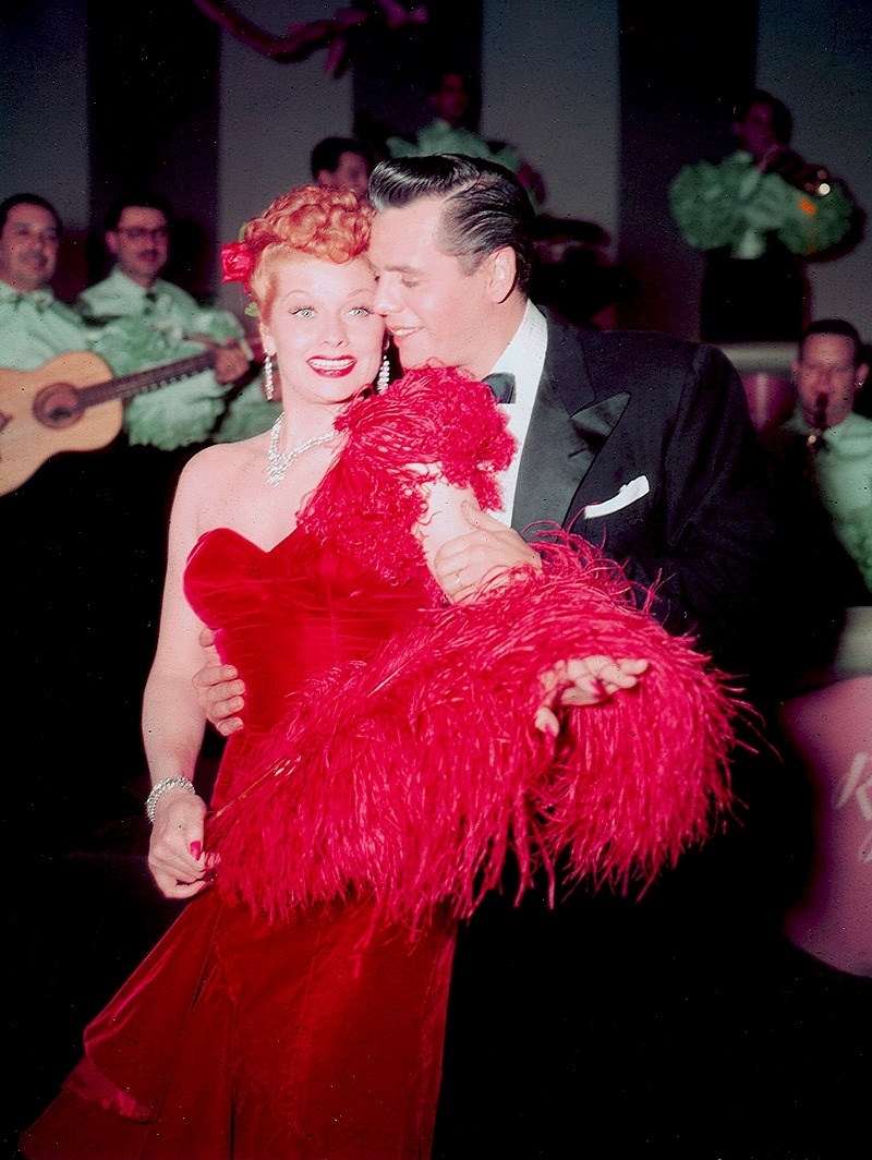 On the set of the "Cuban Pals" episode of ' I Love Lucy' , 1952.