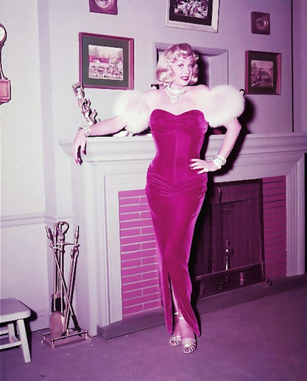 Lucy as Marilyn Monroe in "Ricky's Movie Offer," ' I Love Lucy' , 1954.