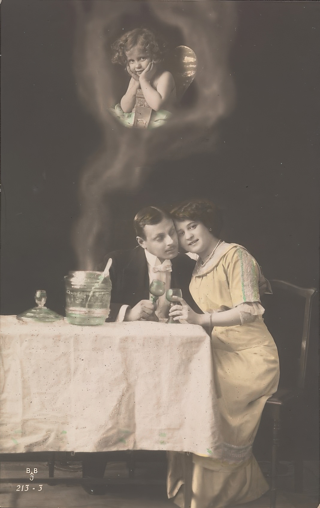 Couple with Figure of Cupid, 1910s
