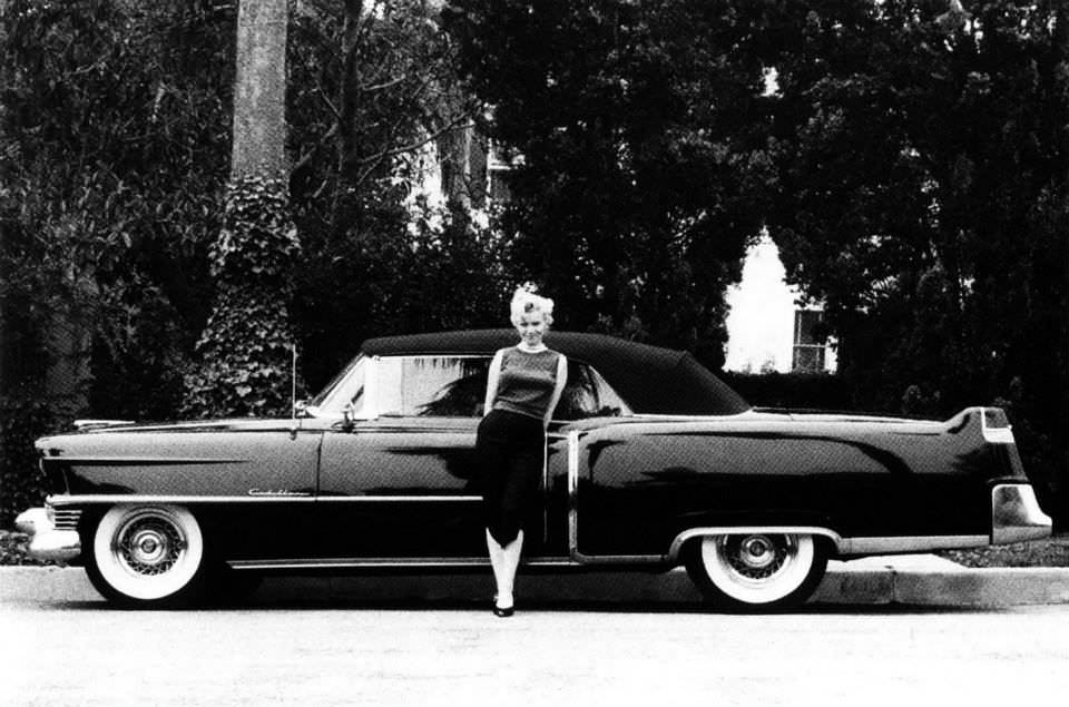 Cadillac that was given to her after her appearance in the Jack Benny Show in 1953, this photo is from 1954.