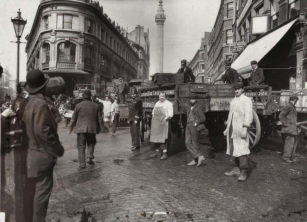 Billingsgate Market, 1910