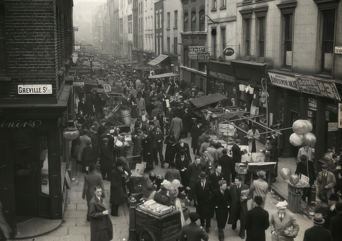 Leather Lane Market, 1936