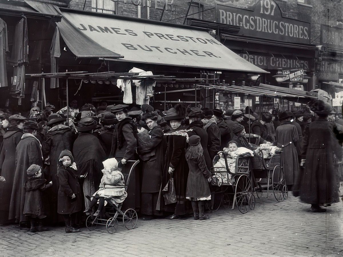 Hoxton Market, Shoreditch, 1910