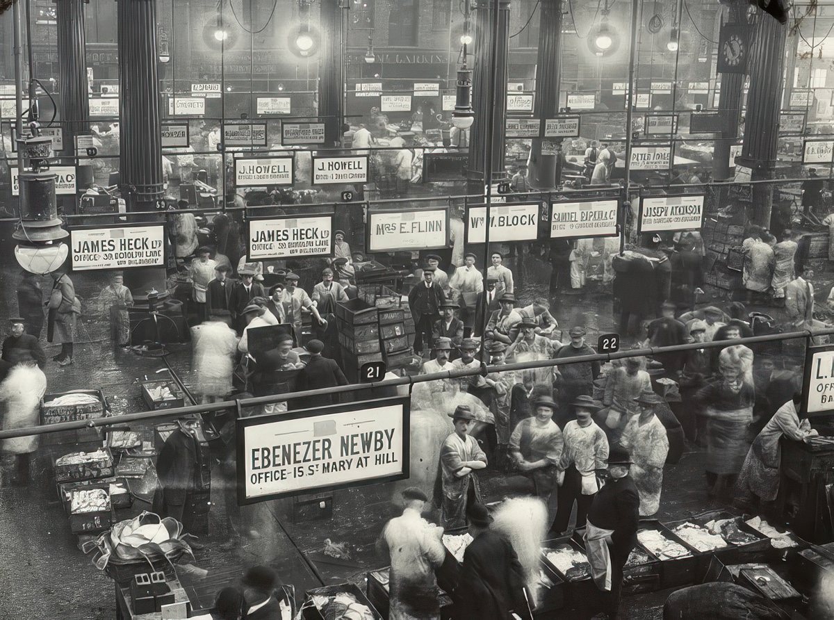 Billingsgate Market, 1910