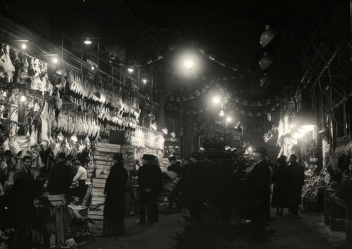 Leadenhall Market, Christmas 1935