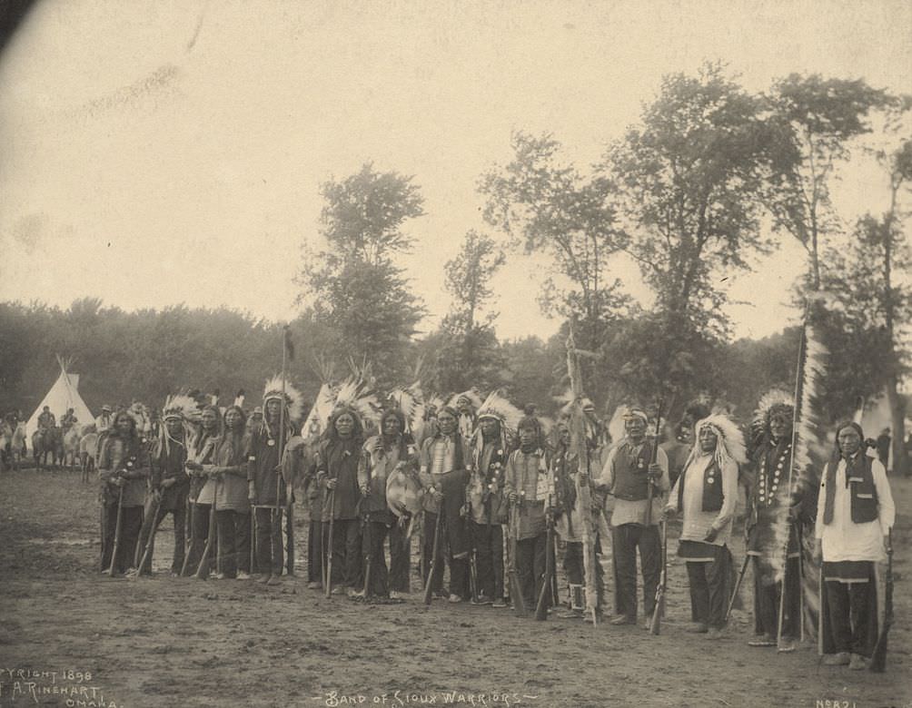 Band of Sioux Warriors.