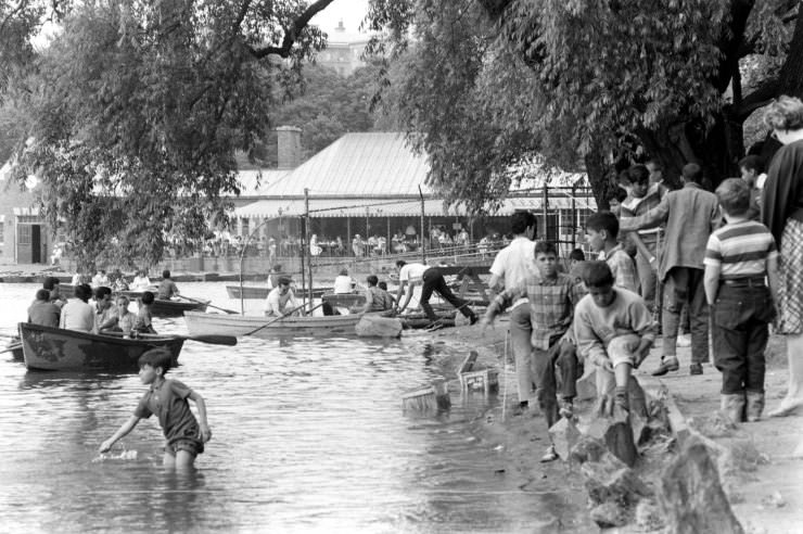 Scene near the Boat House, Central Park, 1961