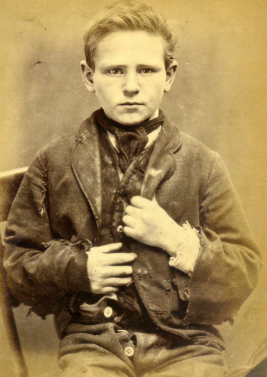Thirteen-year-old James Scullion was sentenced to 14 days’ hard labor for stealing clothes. After this he was sent to Market Weighton Reformatory School for three years.