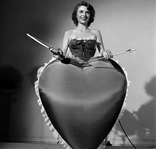 Peggy Castle as Cupid, 1950
