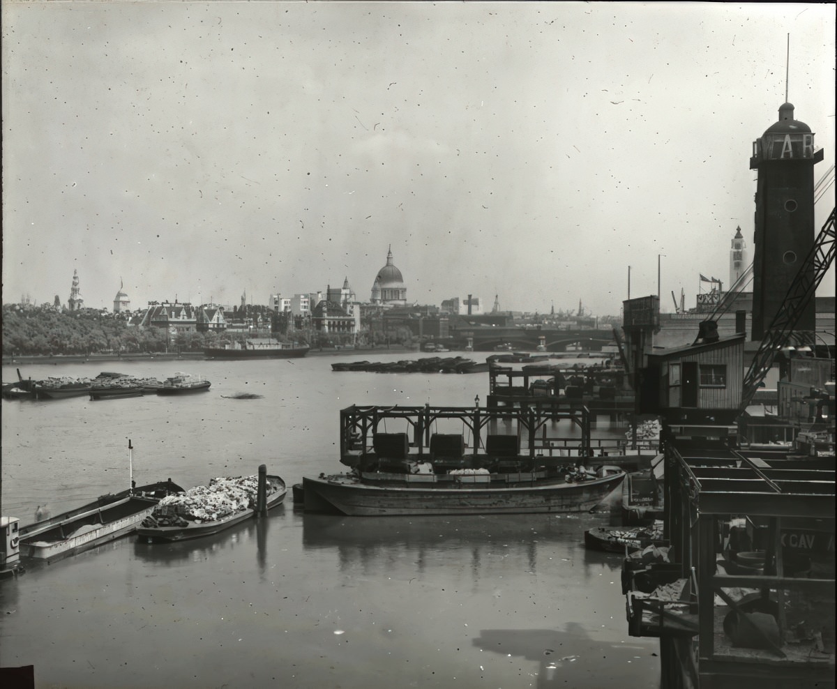 St. Paul's Cathedral from Waterloo Bridge, 1920s